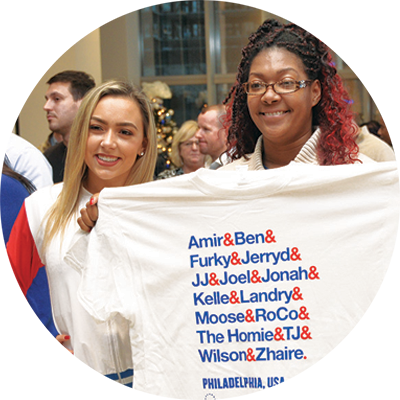 Women Holding T-shirt