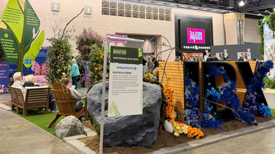 IBX display at the Philadelphia Flower Show.