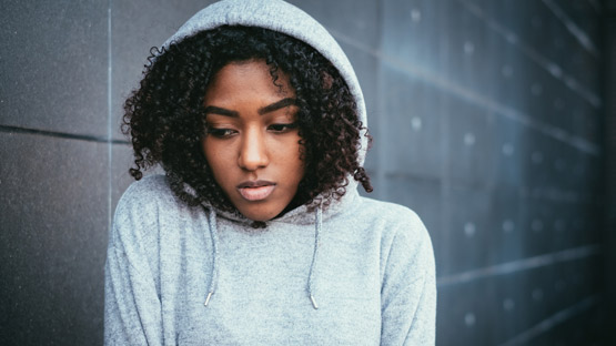 Person Suffering From Depression Related To COVID-19