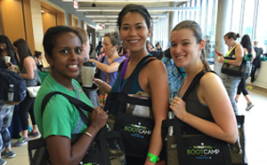 Women In The Fearless Fit Boot Camp Smiling