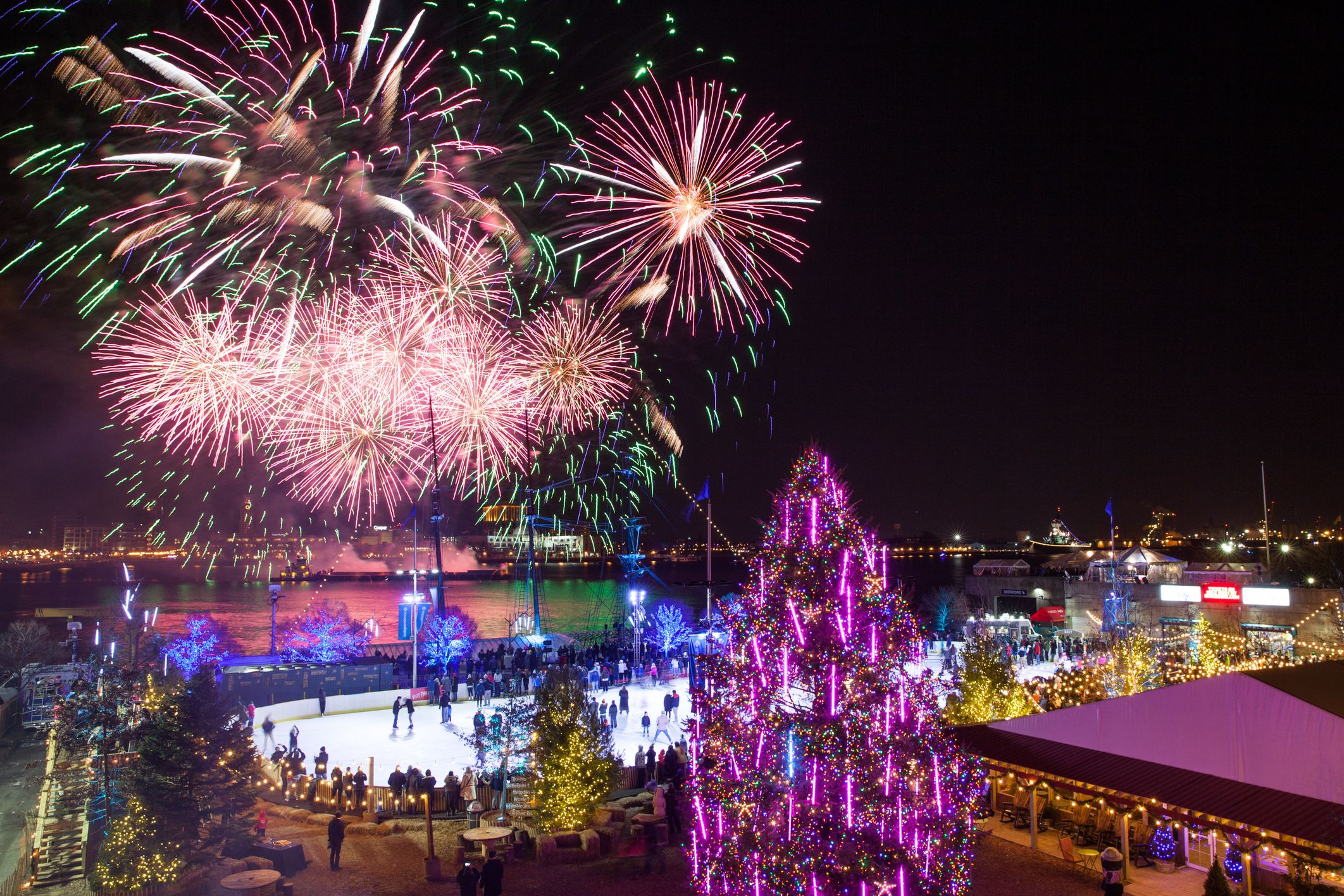 Fireworks Or Philadelphia Skating Rink At The Fearless Fit Event